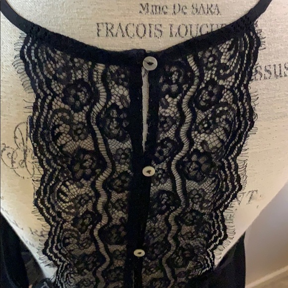 Black Lacy Top - Picture 3 of 4
